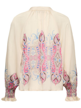 Saint Tropez SuryaSZ Skjorte Off White med paisleyprint | Louise Shop 