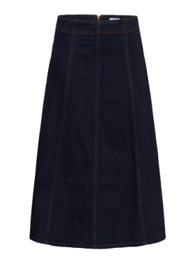 Saint Tropez SambrinaSZ Nederdel i mørk denim | Louise Shop Saint Tropez SambrinaSZ Nederdel i mørk denim | Louise Shop