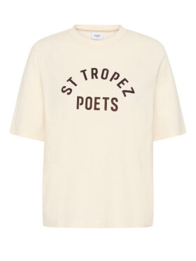 Saint Tropez SessilySZ T-Shirt Off White i økologisk bomuld | Louise Shop Saint Tropez SessilySZ T-Shirt Off White i økologisk bomuld | Louise Shop