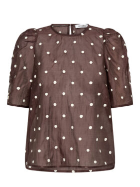 co-couture-ditacc-dot-ss-bluse-brun co-couture-ditacc-dot-ss-bluse-brun