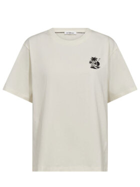 Co'Couture Coco BeachCC Box T-shirt Off White med palmeprint | Louise Shop Co'Couture Coco BeachCC Box T-shirt Off White med palmeprint | Louise Shop