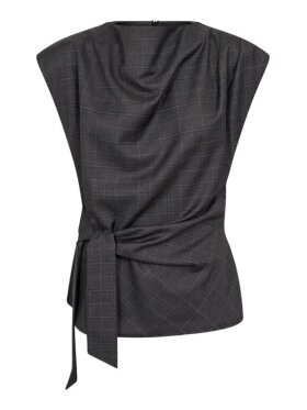co-couture-eloracc-check-top-graa co-couture-eloracc-check-top-graa