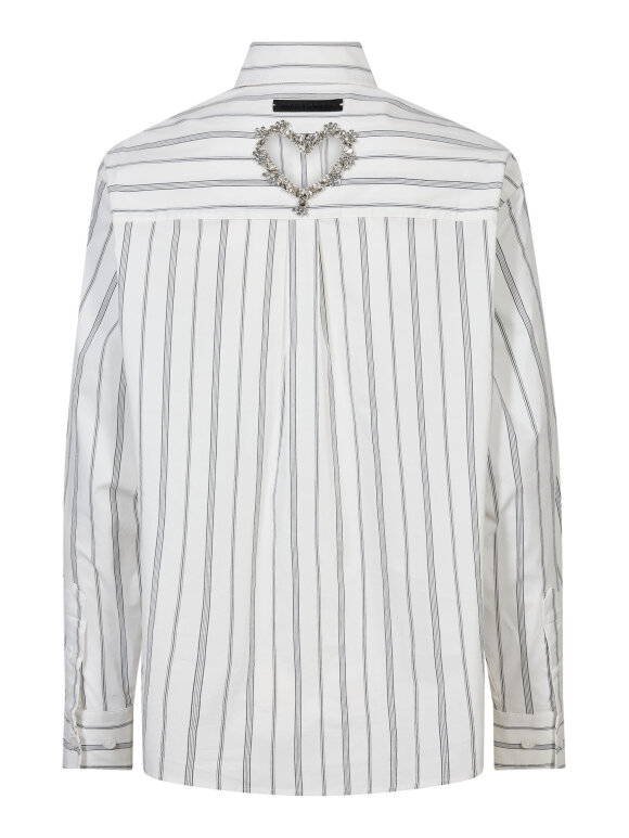 Haute Lamitie - Crystal Heart Strip, Skjorte