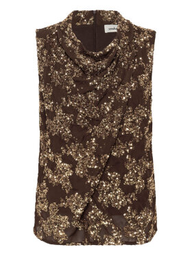soaked-in-luxury-slaydea-drape-top-brun-guldpalietter 
