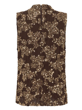soaked-in-luxury-slaydea-drape-top-brun-guldpalietter 