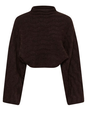 soaked-in-luxury-slidalia-poncho-bluse-brun 