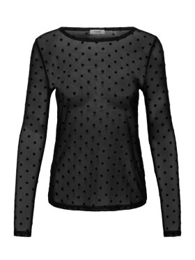 fransa-frdeta-mesh-bluse-sort-prikker-20610740 fransa-frdeta-mesh-bluse-sort-prikker-20610740