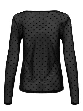 fransa-frdeta-mesh-bluse-sort-prikker-20610740 