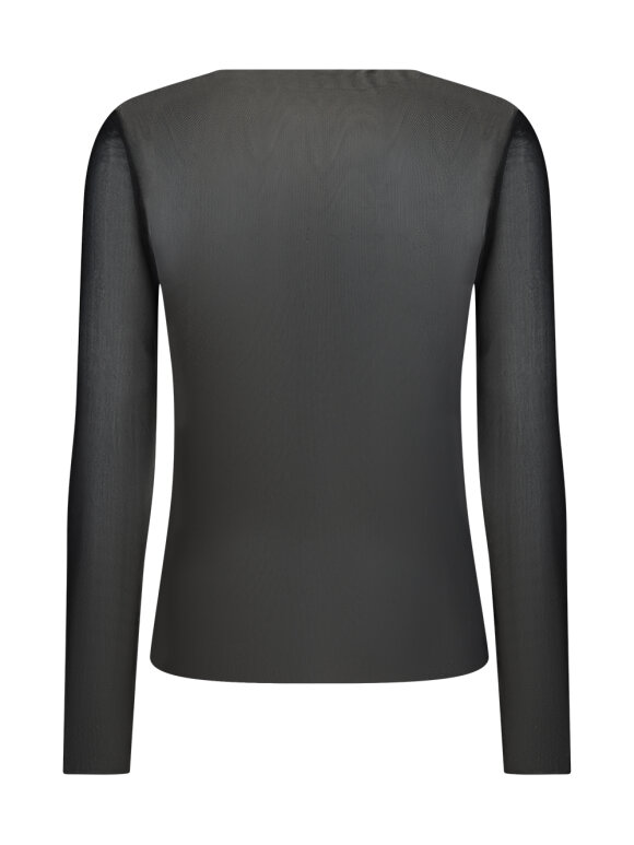 IVY Copenhagen - Toulle sort, Mesh Bluse