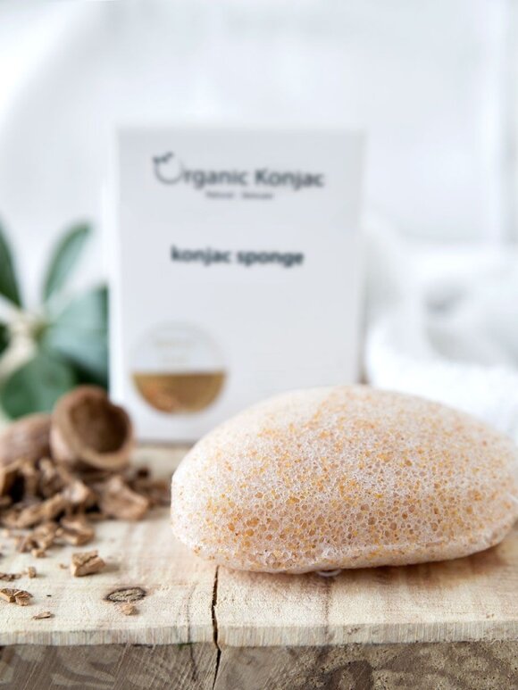 Organic Konjac - Walnut Shell - Ekstra Peelende