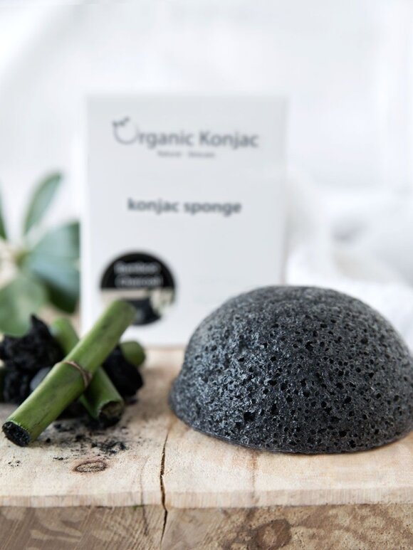 Organic Konjac - Bamboo Charcoal - Fedtet hud og tilstopninger