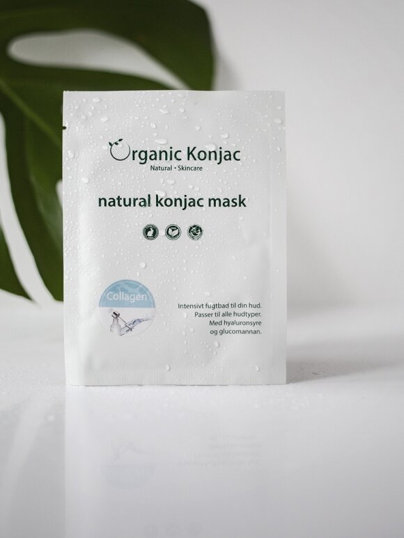 Organic Konjac - Organic Konjac Collagen Maske