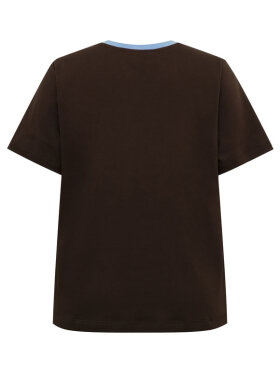 gossia-basgo-t-shirt-brun-blaat-print 