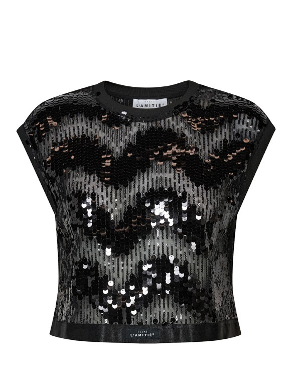 Haute Lamitie - Mirror Sequin Crop, Top