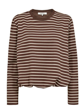 gossia-kinnego-t-shirt-brun-stribet gossia-kinnego-t-shirt-brun-stribet