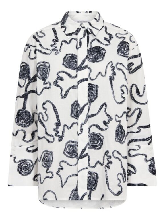 Co couture - ElricCC Flower LS, Skjorte