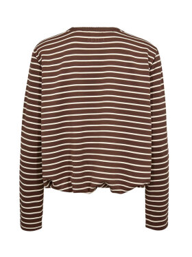 gossia-kinnego-t-shirt-brun-stribet gossia-kinnego-t-shirt-brun-stribet