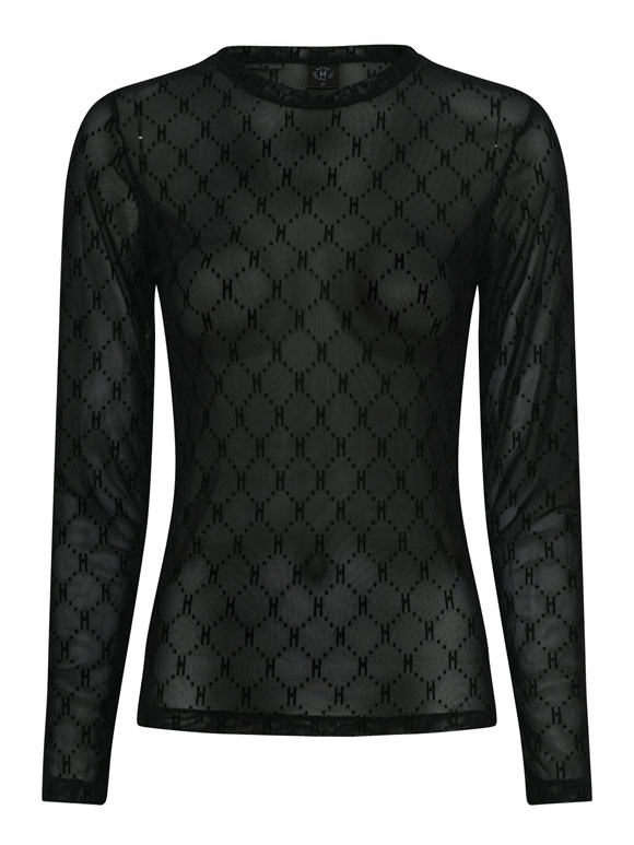 Hype The Detail - Logo Mesh, Bluse