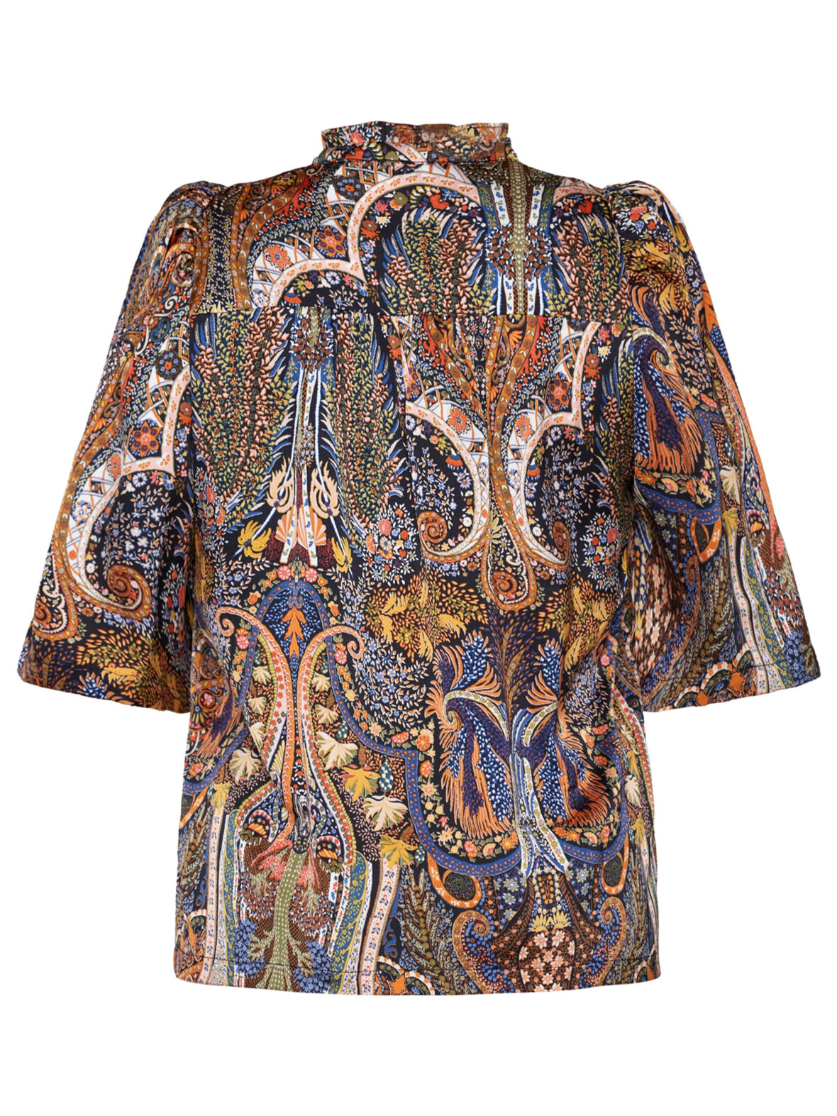 Love & Divine blouse bordeaux leaf main image 0