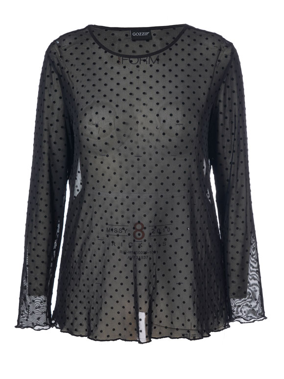 Gozzip Plus - G235095, Mesh Bluse
