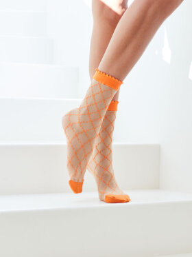 Sockslogo orange, Strømper